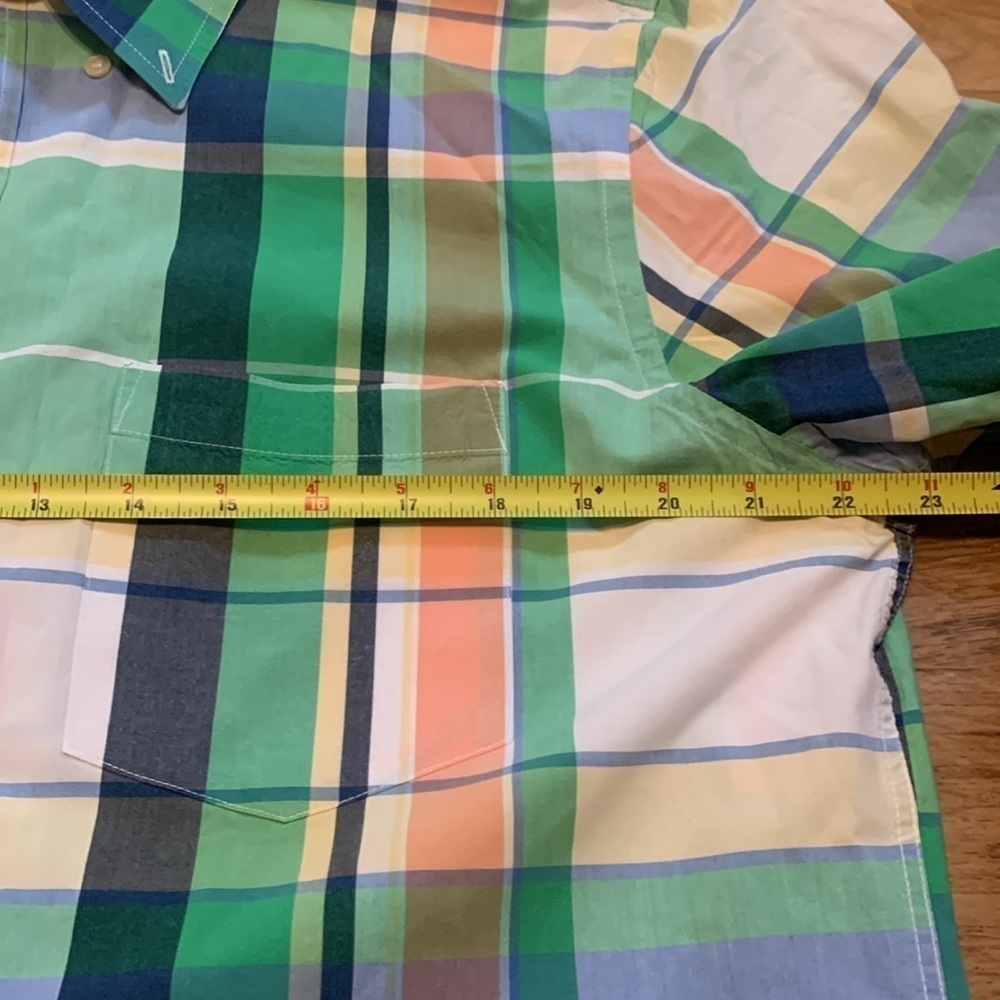 St. John’s Bay Classic Fit Button Down Collared Short Sleeve Plaid Shirt Men’s L - Picture 8 of 11